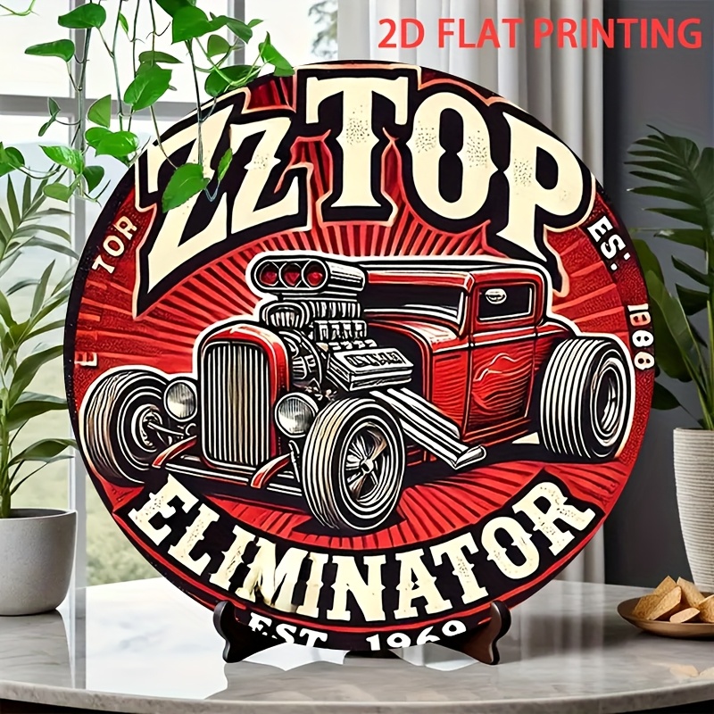 Vintage Collectible Signs - 2D フラット、1個 ZZ Top エリミネーター ホットロッド