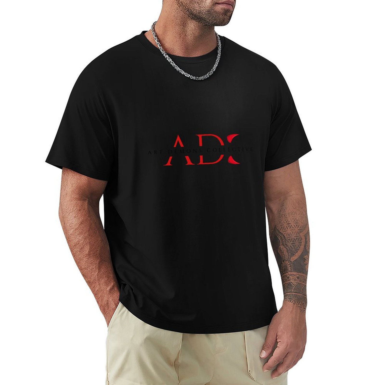 Collectible Vintage T Shirts - アートデーモンズ・コレクティブ（ブラック）Tシャツ ヴィンテージプリント クルーネックTシャツ