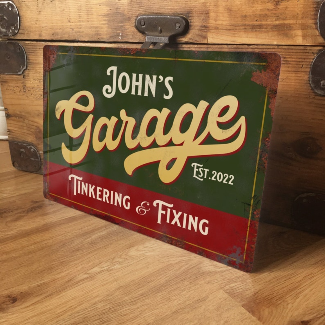 Vintage Collectible Signs - カスタムパーソナライズされたガレージメタルサイン - 防水アルミニウムワークショップ装飾、ヴィンテージレトロな壁/ドアアクセサリープラーク。