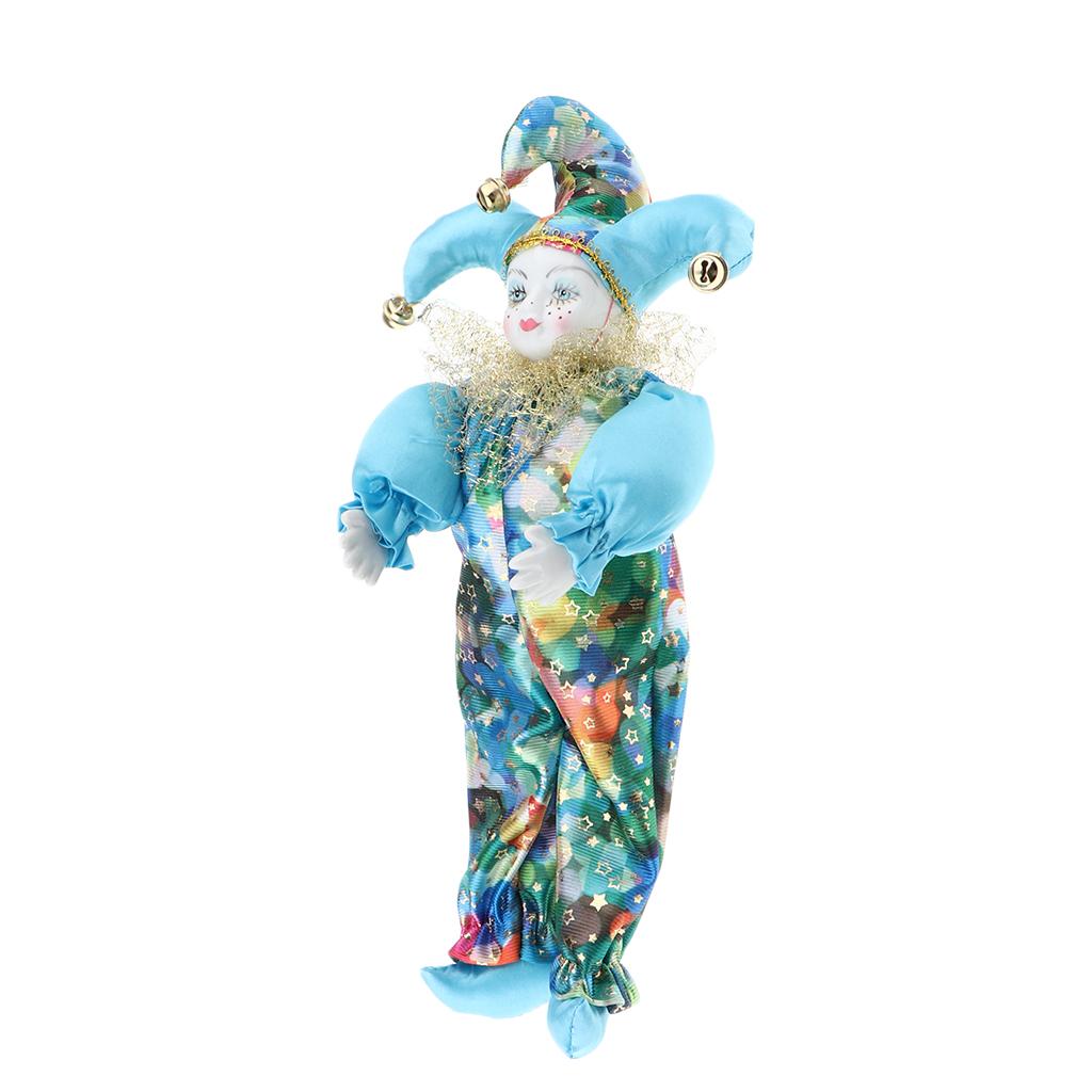Vintage Collectible Clowns - 面白いヴィンテージ風ピエロ人形、磁器製コレクターズアイテム、陶器製置物、ハーレクイン装飾品、家の装飾に