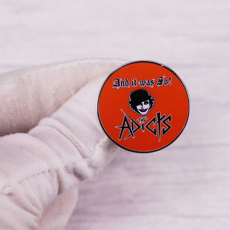 Vintage Collectible Pins - The-Adicts エナメルピン ヴィンテージ ロック バンド 周辺ラペル