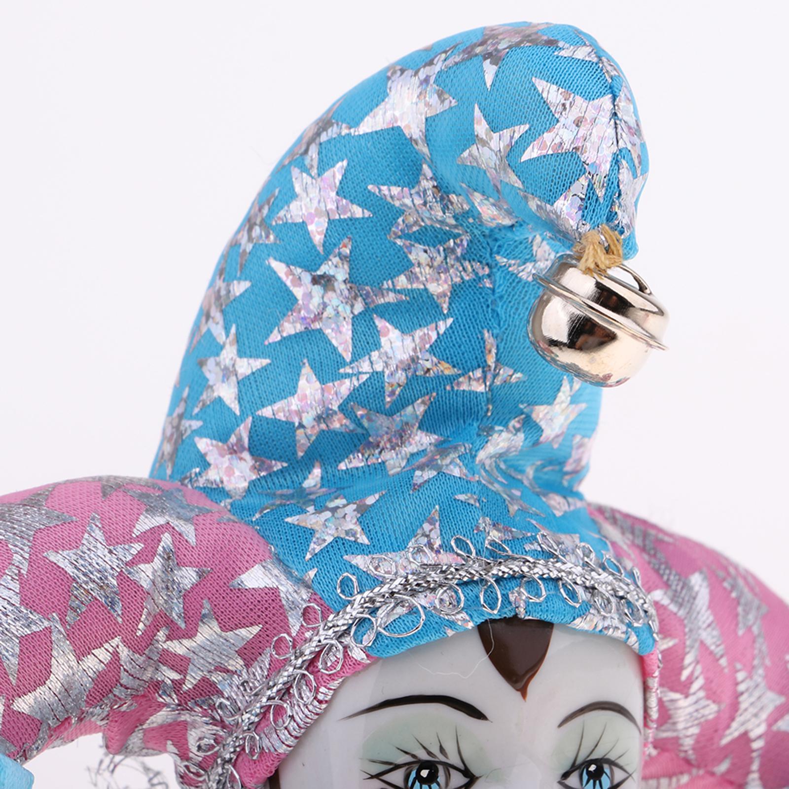 磁器製人形コレクターズアイテム 20cm 可動式トライアング - Vintage Collectible Clowns のレビューと価格