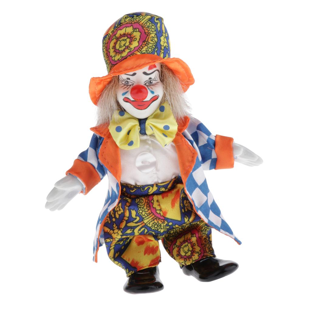 セラミック磁器製道化師人形、コレクタブルミニチュア、ヴィンテ - Vintage Collectible Clowns のレビューと価格