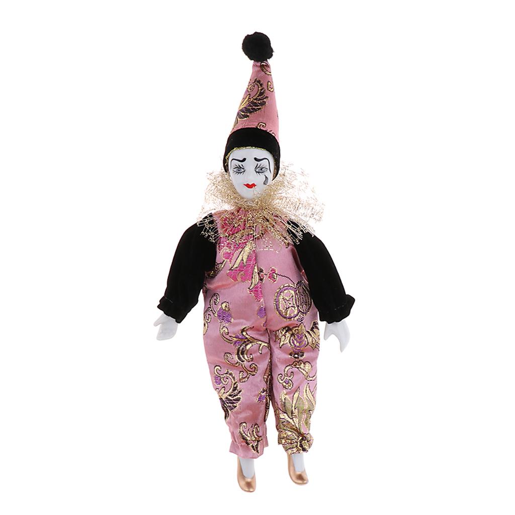 22cmの磁器製ピエロ人形、コレクターズアイテム、ヴィンテー - Vintage Collectible Clowns のレビューと価格