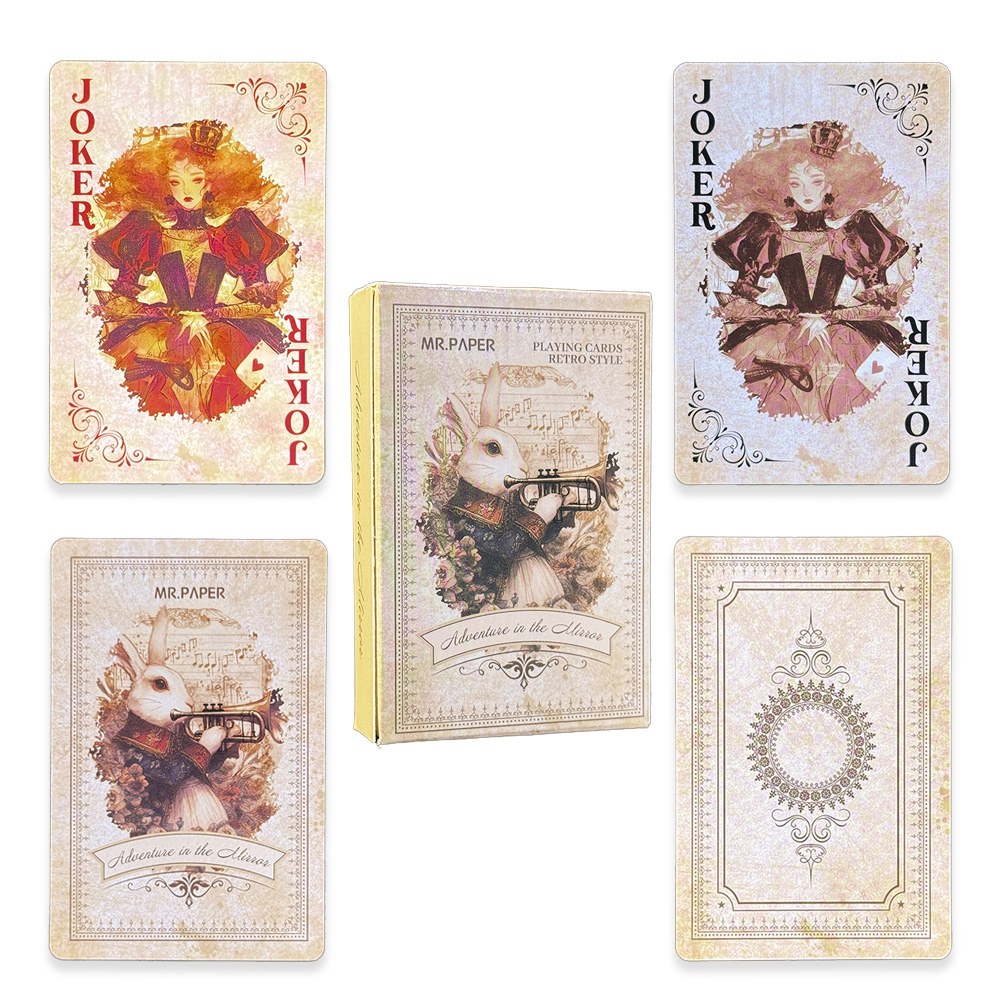 55枚入り 不思議の国のアリス トランプ 高級レトロスタイル - Vintage Collectible Playing Cards のレビューと価格