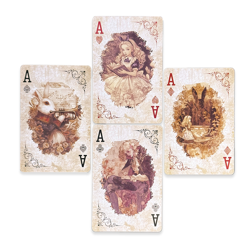 55枚入り 不思議の国のアリス トランプ 高級レトロスタイル - Vintage Collectible Playing Cards のレビューと価格