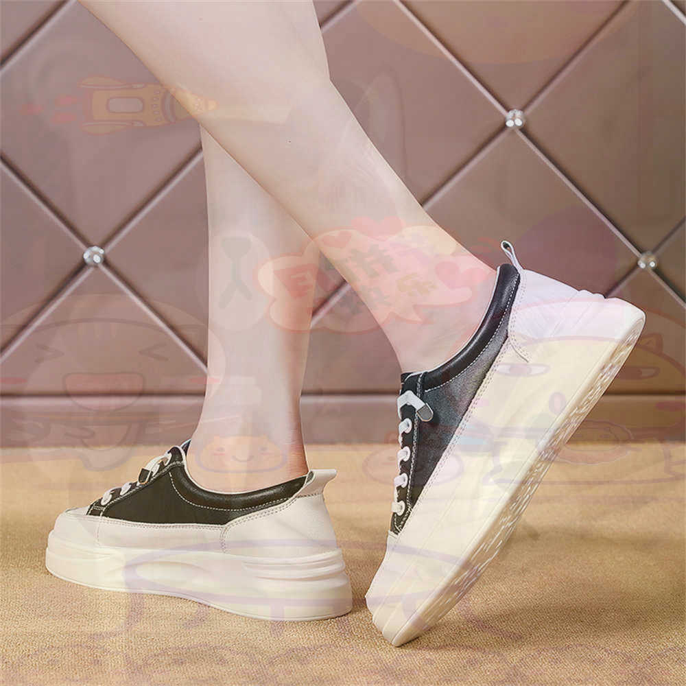 レースアップ分厚いローファー女性スケートボードスポーツシュー - Best Vintage Collectible Items のレビューと価格