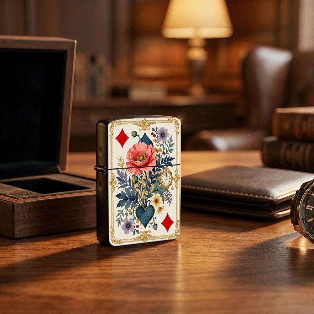 ヴィンテージタロットカードスタイルのフリップトップライター、 - Vintage Collectible Playing Cards のレビューと価格