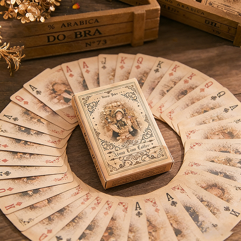 ヴィンテージ風童話少女トランプカード55枚、ヨーロッパ風コー - Vintage Collectible Playing Cards のレビューと価格