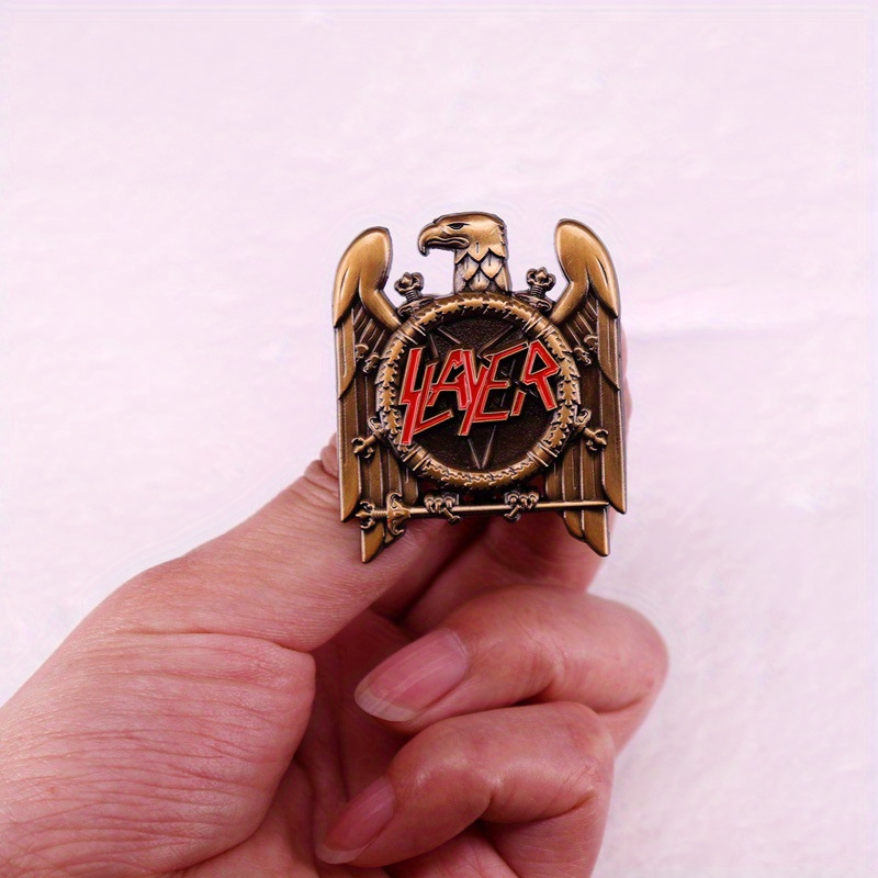 1pc レトロヘビーメタルバンドポップミュージックエナメルピ - Vintage Collectible Pins のレビューと価格