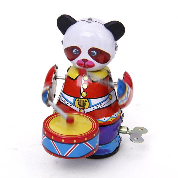 ゼンマイ仕掛けのパンダドラマーおもちゃ、ヴィンテージスタイル - Vintage Collectible Toys のレビューと価格