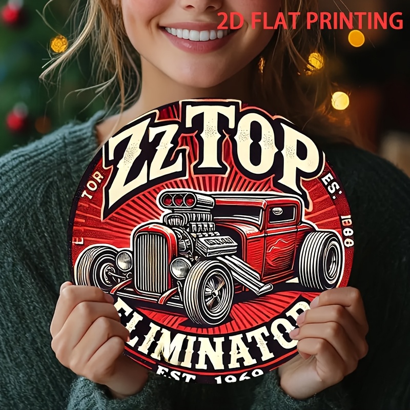 2D フラット、1個 ZZ Top エリミネーター ホットロ - Vintage Collectible Signs のレビューと価格