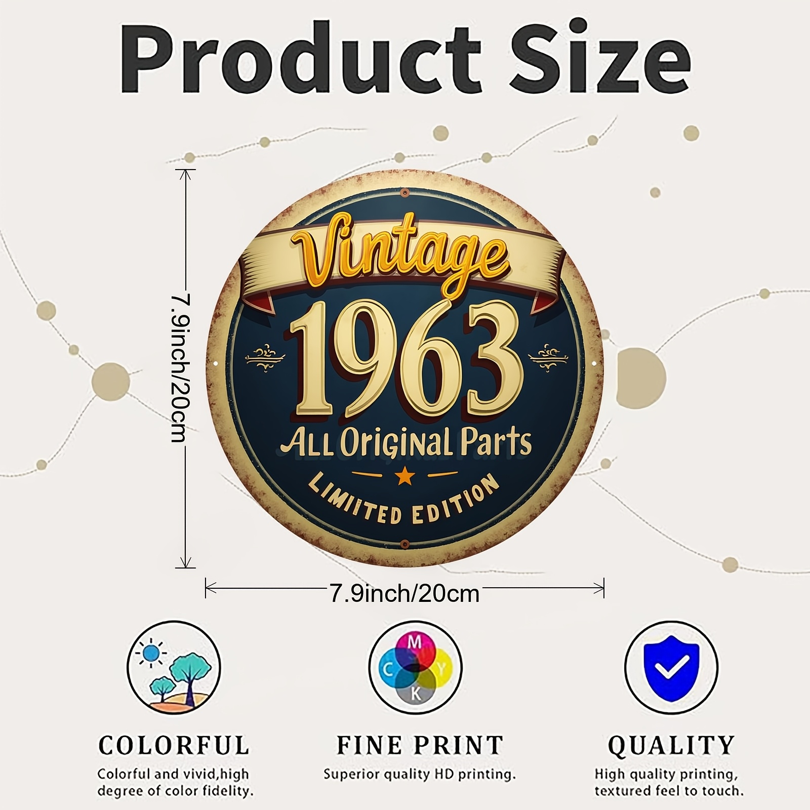 2D フラット - 1 個入り ヴィンテージ 1963 アル - Vintage Collectible Signs のレビューと価格