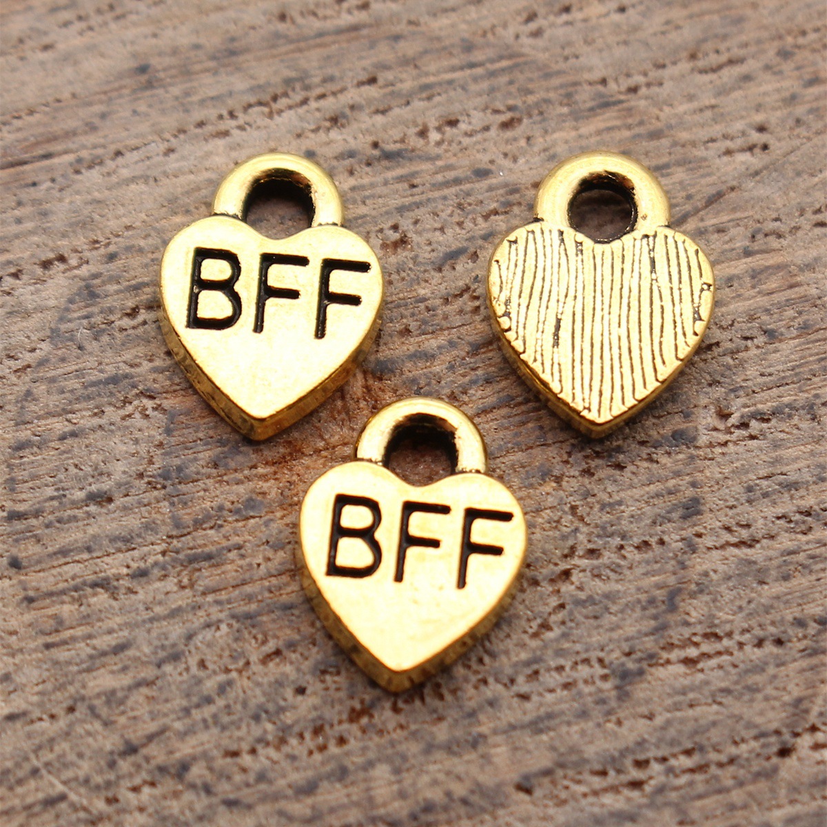40 個 9.3x7mm アンティークゴールドカラー Bff - Vintage Collectibles For Sale のレビューと価格