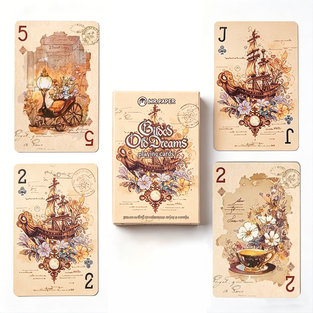 55枚入り ヴィンテージ風プレイングカード (57*88mm - Vintage Collectible Playing Cards のレビューと価格