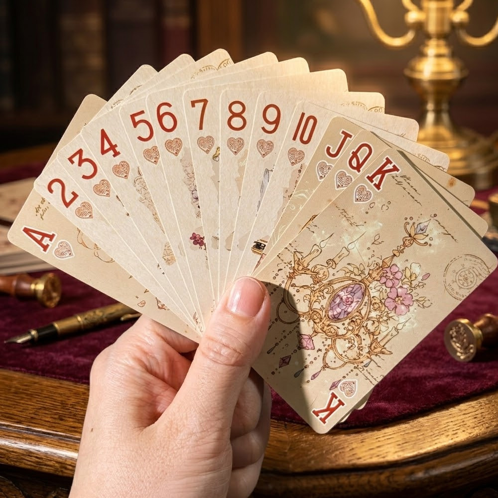 55枚入り ヴィンテージ風プレイングカード (57*88mm - Vintage Collectible Playing Cards のレビューと価格