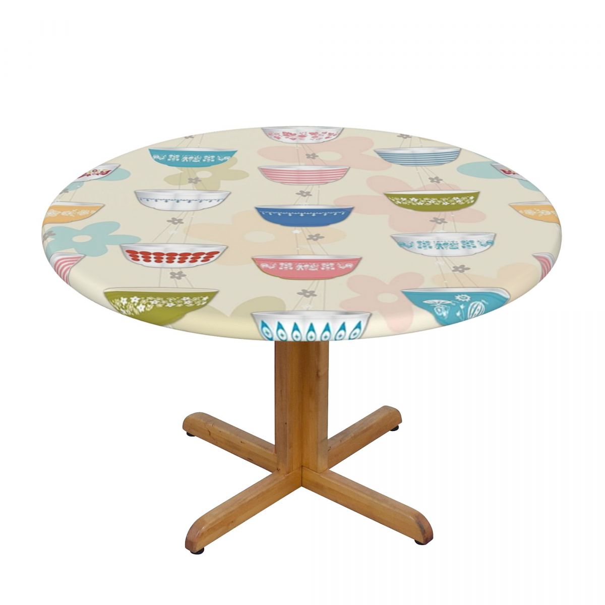 ヴィンテージパイレックスボウルコレクション防水ラウンドテーブ - Vintage Collectible Pyrex のレビューと価格