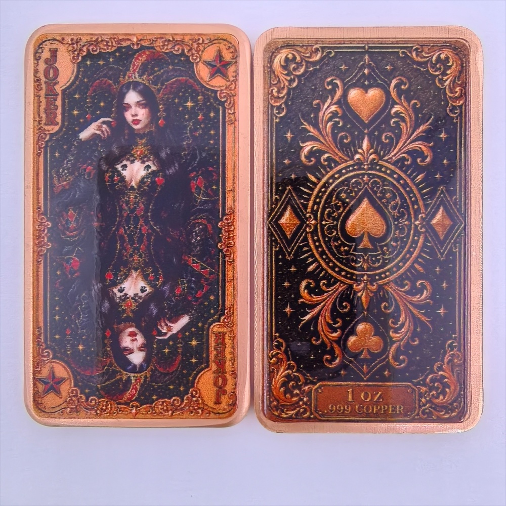 1オンス .999純銅バー ポーカー プレイカード ジョーカ - Vintage Collectible Playing Cards のレビューと価格
