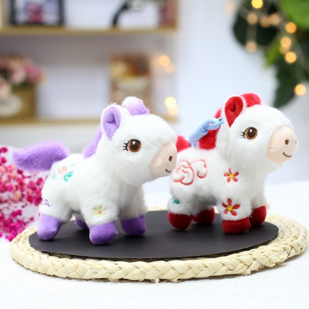 中国風ヴィンテージポニーぬいぐるみキーホルダーマスコットPP - Vintage Cartoon Collectible のレビューと価格