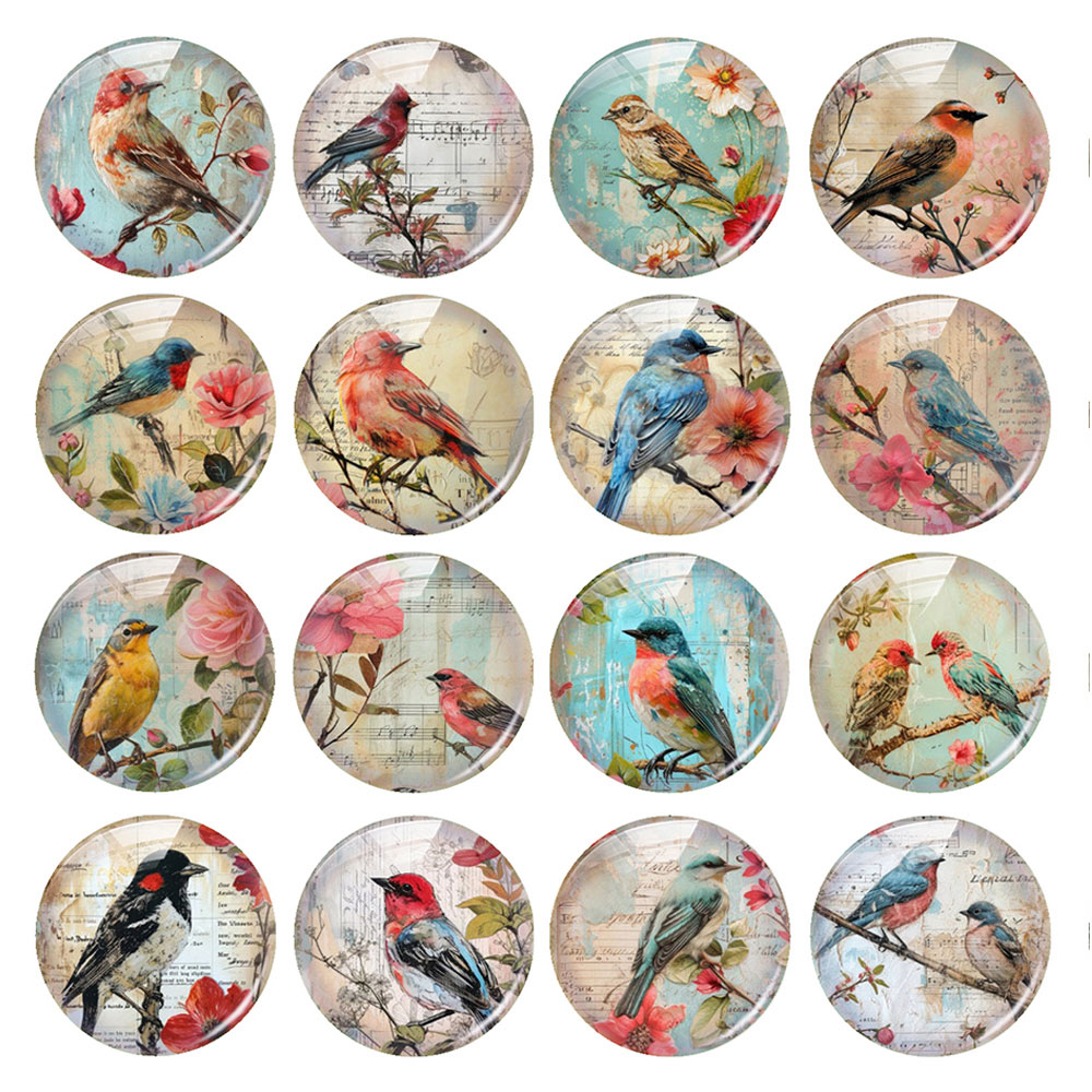 ランダムミックスラウンド/オーバル/スクエアヴィンテージ鳥花 - Vintage Collectibles For Sale のレビューと価格
