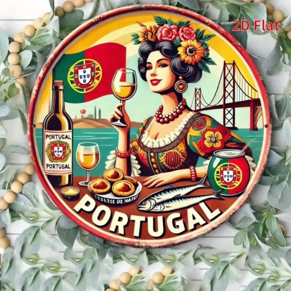 ヴィンテージレトロな丸型メタルティンサイン高精細メタルティン - Vintage Collectible Tins のレビューと価格