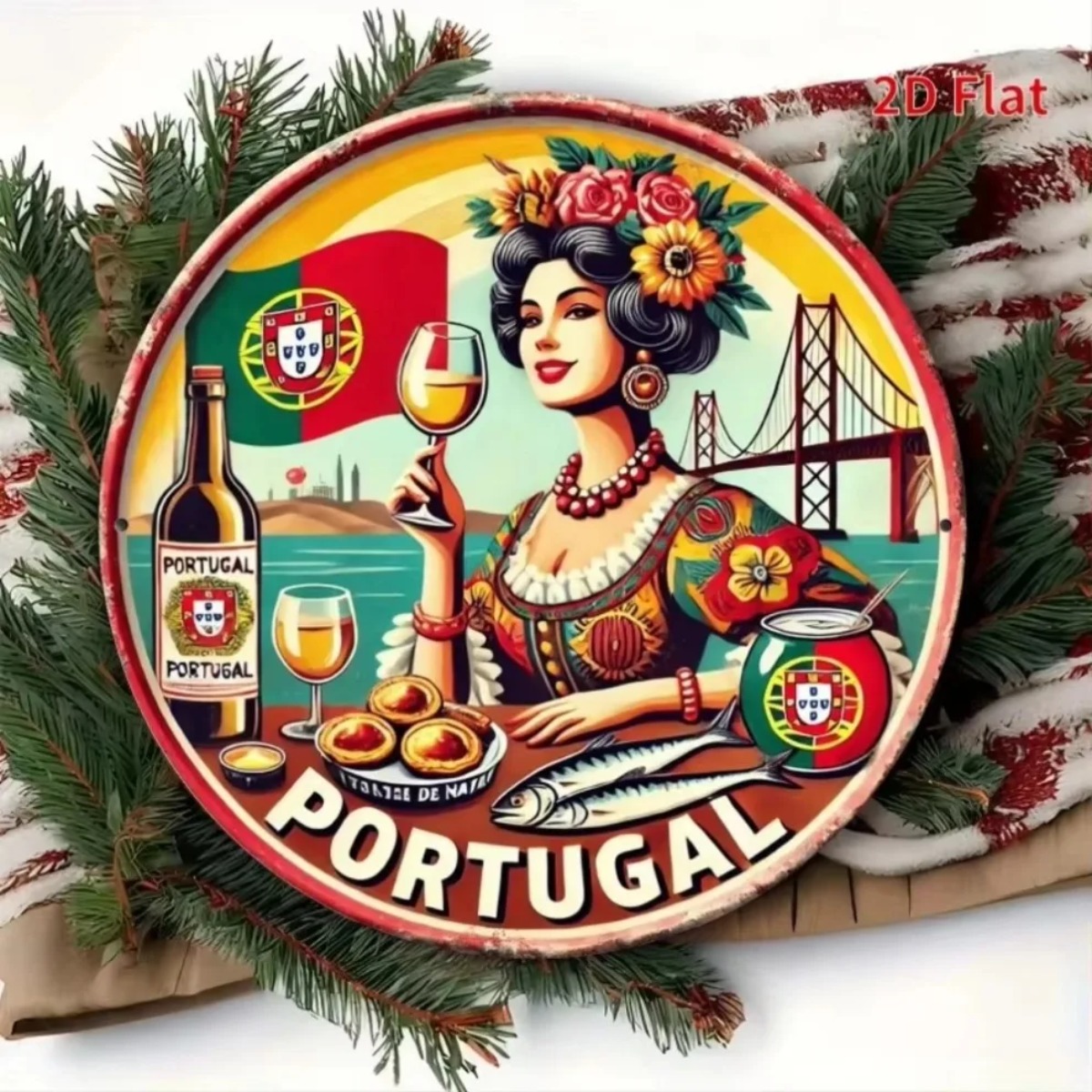 ヴィンテージレトロな丸型メタルティンサイン高精細メタルティン - Vintage Collectible Tins のレビューと価格