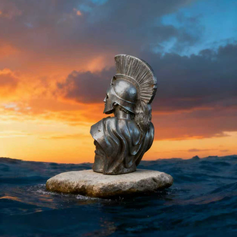固体鉄アート半身スパルタ像ヴィンテージギリシャ戦士の置物壁の - Vintage Collectible Accessories のレビューと価格