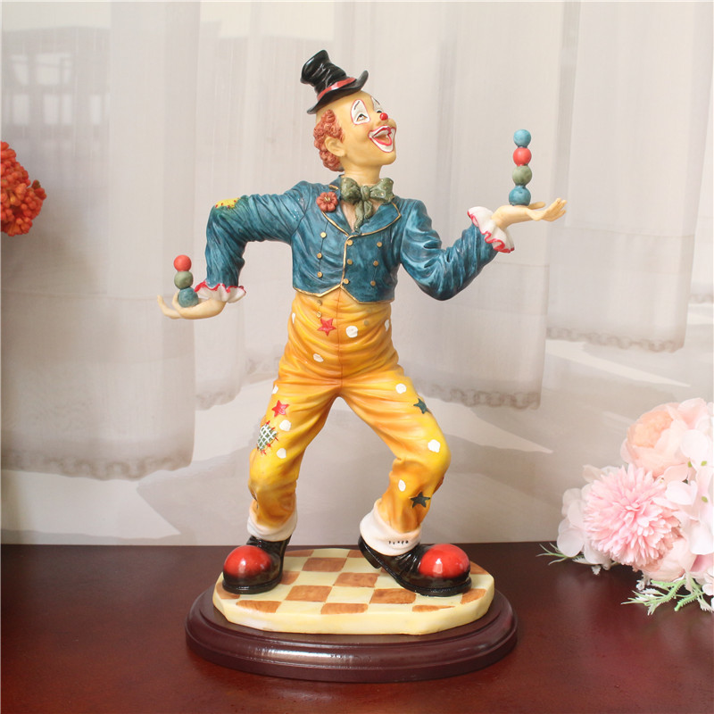 ヴィンテージ手作り絵画パフォーマンスの道化師フィギュア、樹脂 - Vintage Collectible Clowns のレビューと価格