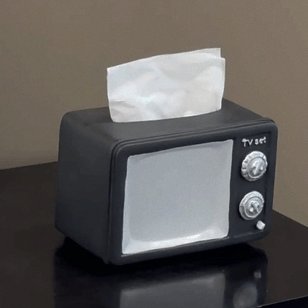 アンチドロップヴィンテージテレビティッシュボックスオーナメン - Vintage Cartoon Collectible のレビューと価格