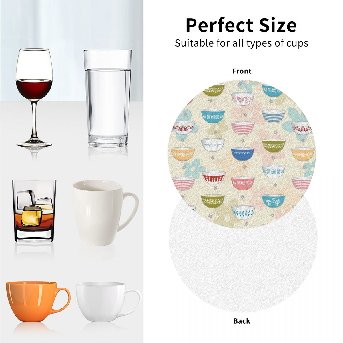 ヴィンテージパイレックスボウルコレクションコースター PVC - Vintage Collectible Pyrex のレビューと価格