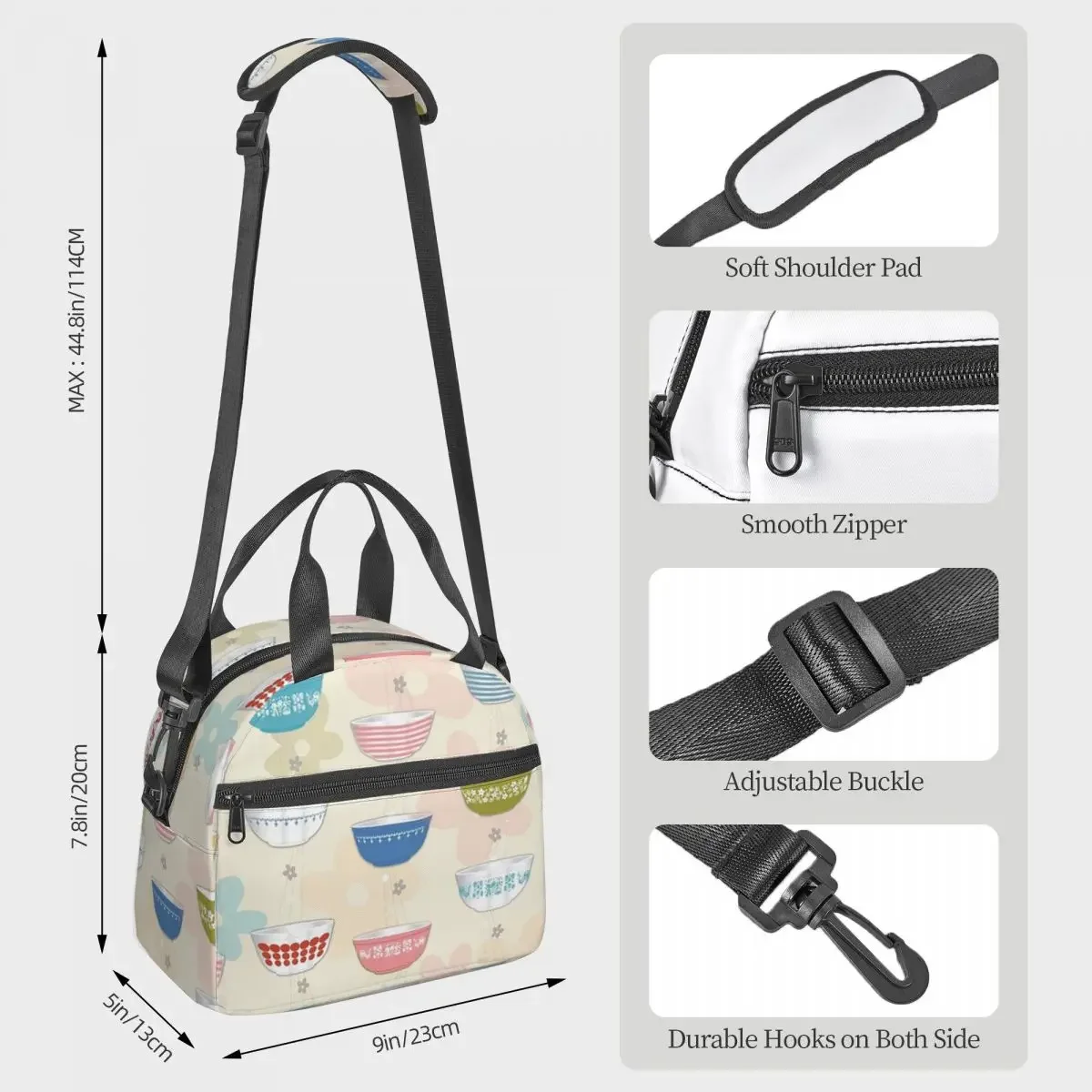 ヴィンテージパイレックスボウルコレクション女性用断熱ランチバ - Vintage Collectible Pyrex のレビューと価格