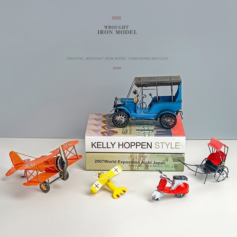 ヴィンテージレトロメタル飛行機バイクモデルミニチュアブリキ工 - Vintage Collectible Tins のレビューと価格