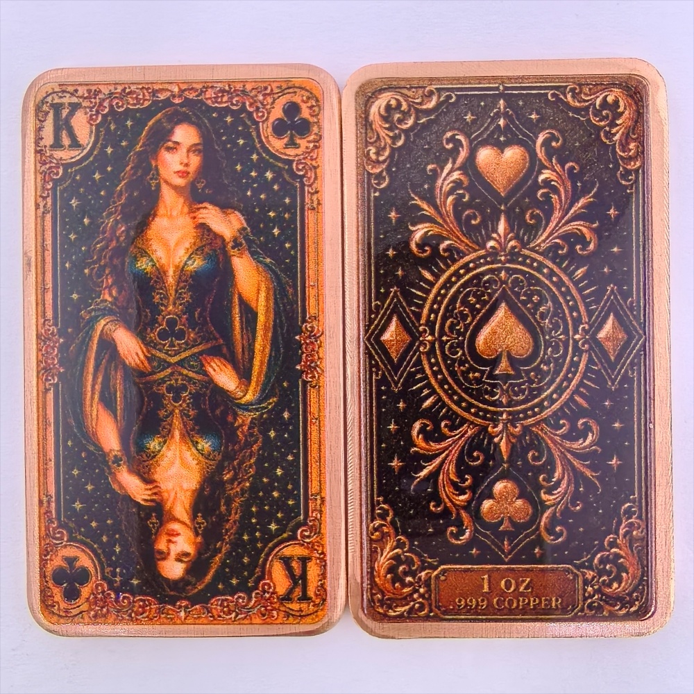 1オンス .999純銅バー ポーカー プレイカード キング  - Vintage Collectible Playing Cards のレビューと価格