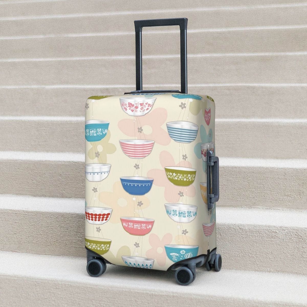 ヴィンテージパイレックスボウルコレクションスーツケースカバー - Vintage Collectible Pyrex のレビューと価格