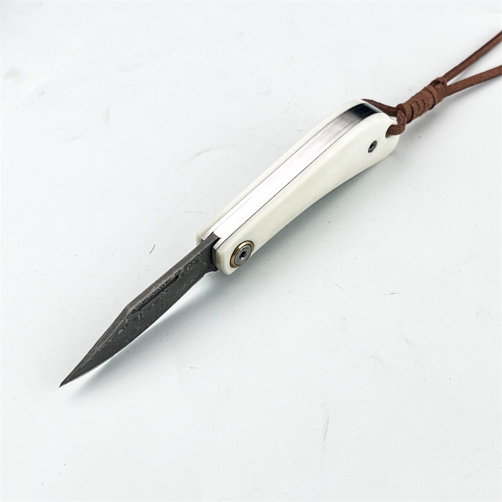 ヴィンテージダマスカス折りたたみ式EDCポケットナイフ、アイ - Vintage Collectible Pocket Knives のレビューと価格