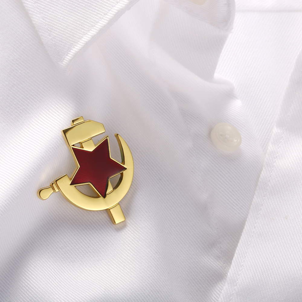 ヴィンテージソビエトバッジ1個 - ハンマーと鎌のラペルピン - Vintage Collectible Pins のレビューと価格