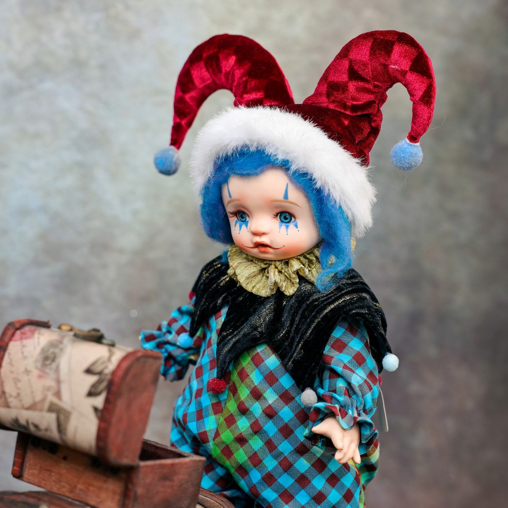 ハロウィンギフト 14インチ セラミックピエロ人形 ヴィンテ - Vintage Collectible Clowns のレビューと価格