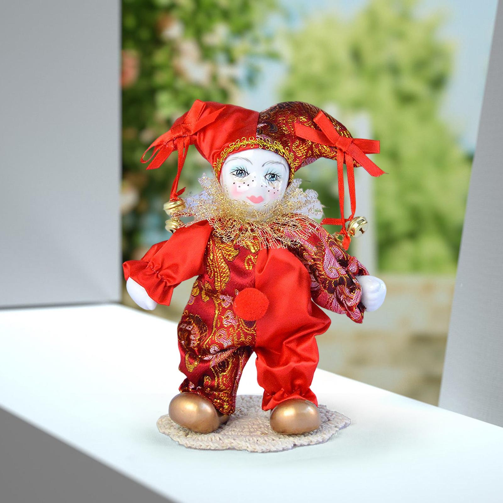 7インチのピエロ人形、アンティークドール、ヴィンテージの手作 - Vintage Collectible Clowns のレビューと価格